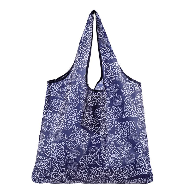 Reusable Shopping Bags Women Foldable Tote Bag Portable Cloth Eco Grocery Bag Folding Large Capacity Fruit Vegetable Handbags