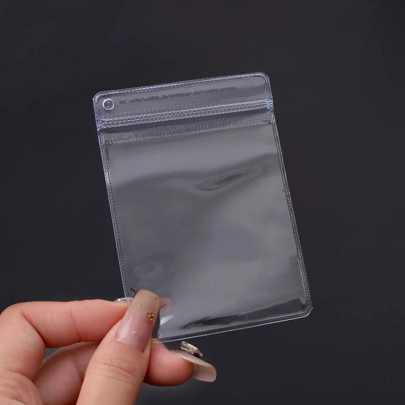 20-100 Stück PVC Schmuckaufbewahrung Selbstversiegelnde Beutel Handgemacht DIY Transparenter Beutel Seitenperforiert Kettentasche Anti-Oxidations-Beutel