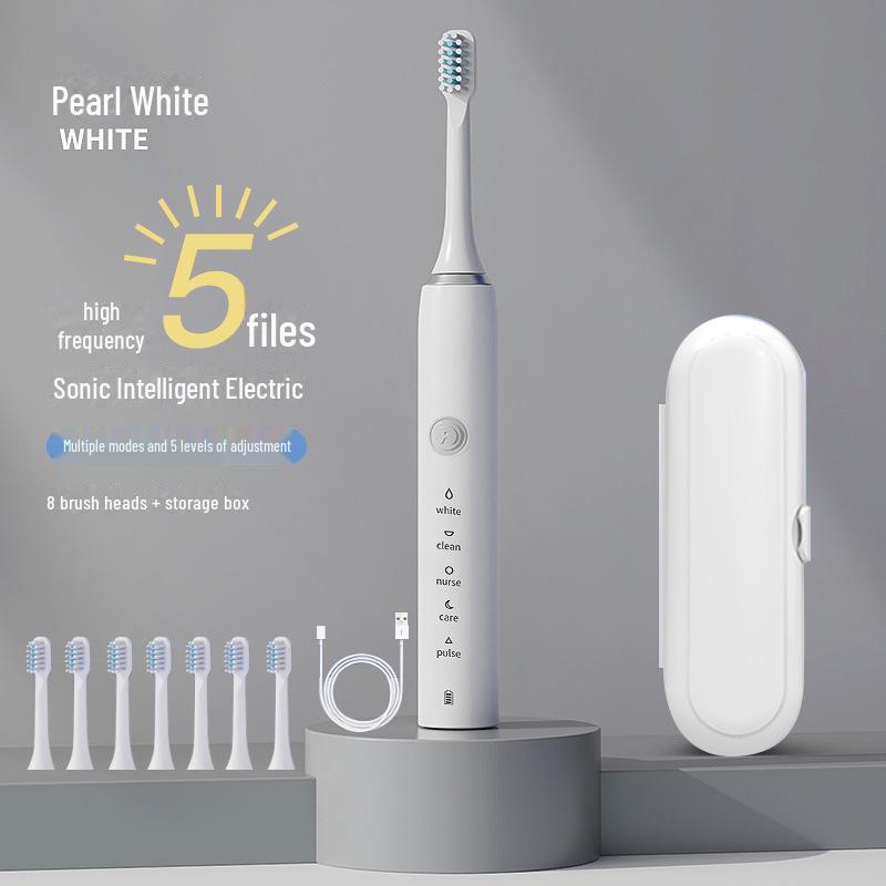 Sonic Electric Toothbrush for Adults with Wireless Charging - Gift-Ready Tooth Cleaner