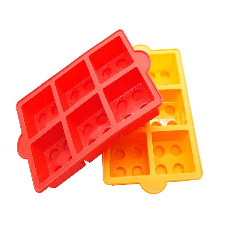 Silicone Ice Cube Tray for Building Blocks & Minifigure Molds