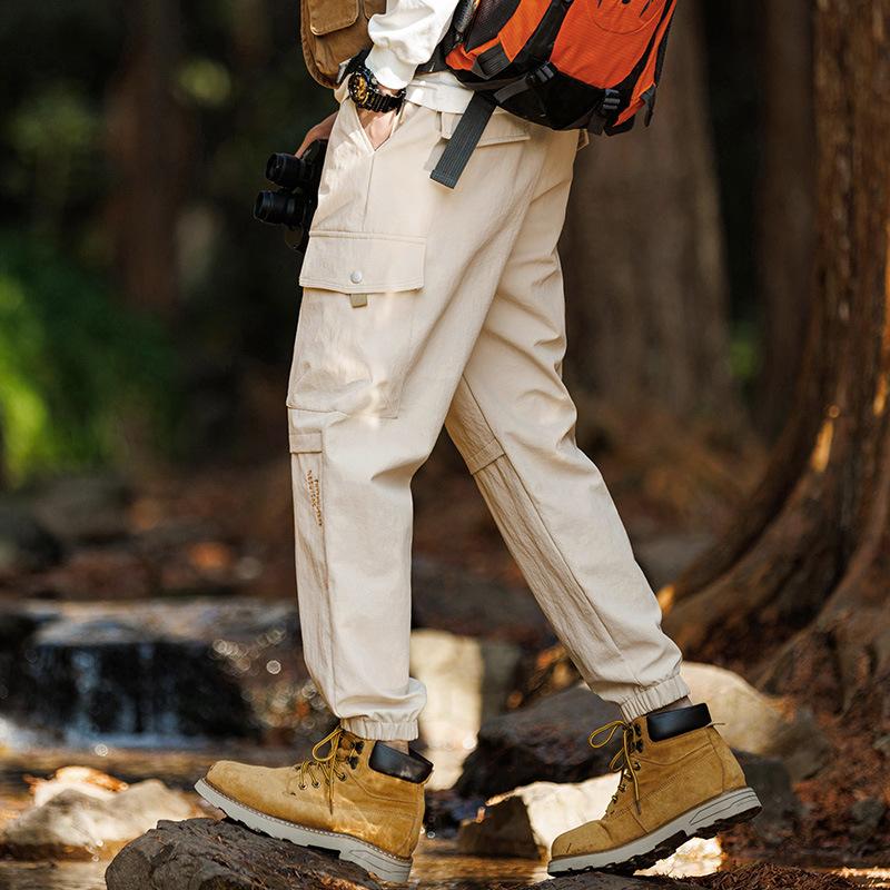 

Свободные и универсальные мужские повседневные брюки со свободными ремнями на щиколотке для рабочей одежды L