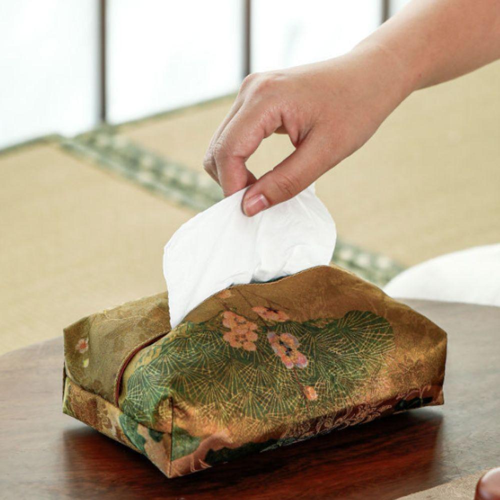 Fabric Chinese Retro Tissue Box Dust-proof Napkin Bag Practical Tissue Bag Living Room