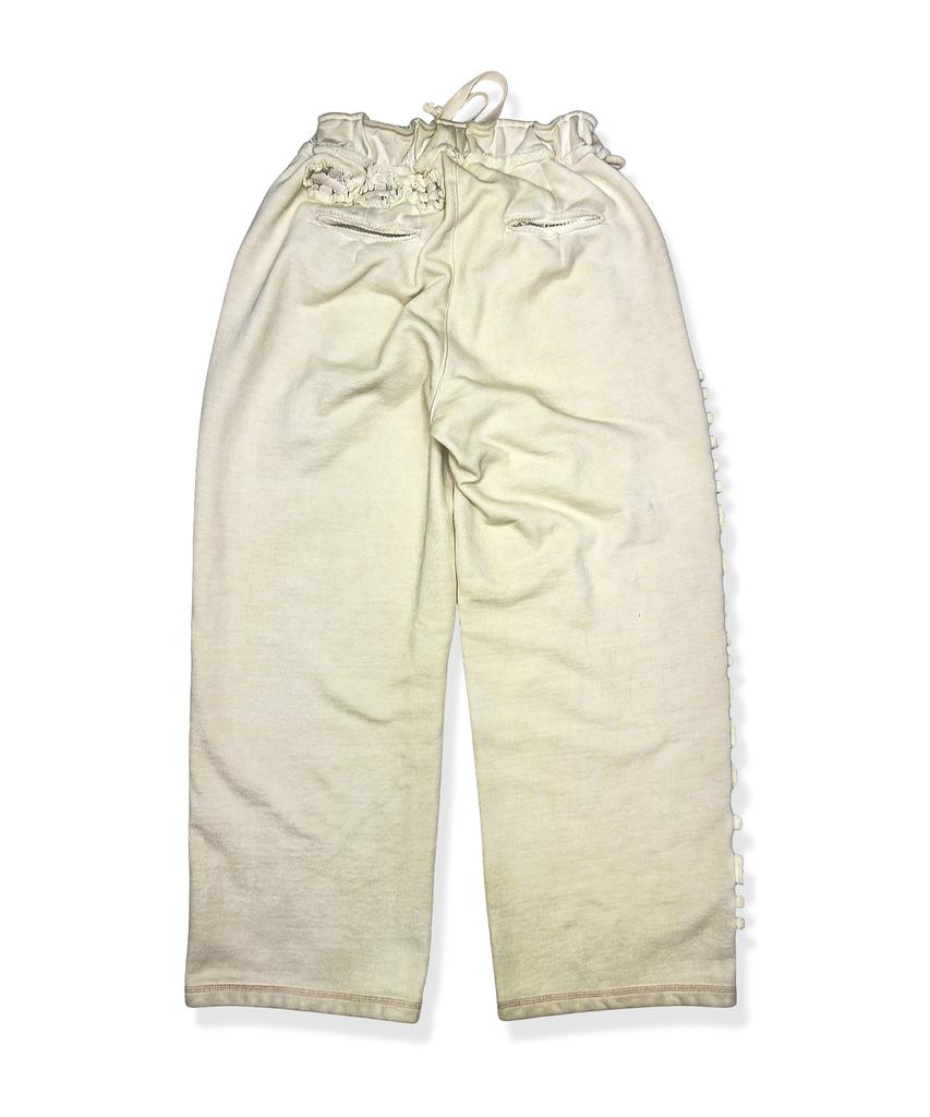 Hadeukoeoleobeo Raw Heavy-Fleece Pants Oat Beige