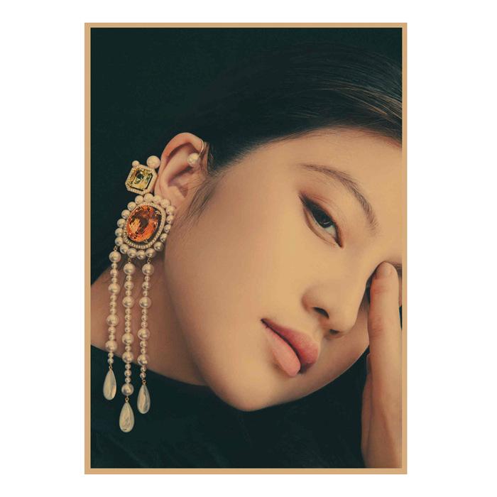 Mio Imada Retro Kraft Paper Poster - Japanese Beauty Wall Art Mural