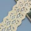 Fleece Double Serrated Lace Cotton Embroidery Lace, Cotton Thread Lace Water Soluble Embroidery Lace