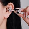 Clip-On Charm Earbud Jewelry 1Pair with Butterfly Design for Freeclip 1/2 Earphone Ear Clip for Travel, Parties, and Gift