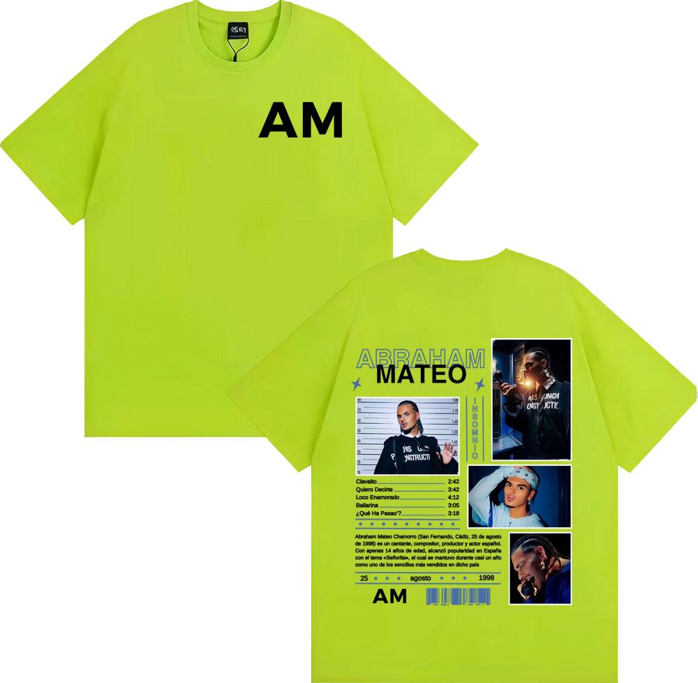 

Rapper Abraham Mateo Tour 2025 Graphic Tshirts Mens Clothin Fashion T Short Sleeveshirt Unisex 100 Cotton Oversized T Shirt 3XL