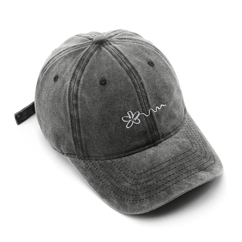 Women's washed baseball cap, outdoor men's travel sun hat, sun visor, baseball cap