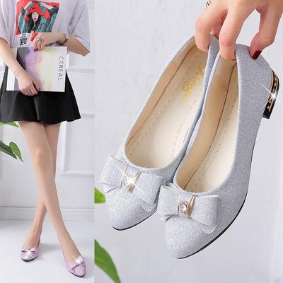 Mom Shoes Sandals Spring Summer Doudou Shoes Women's Flat Heel Soft Sole Work Shoes Slope Heel Single Shoes Casual Shoes Women's Shoes