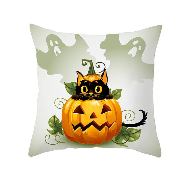 Halloween Pillows, Pumpkin and Black Cat Series Pillow Cases, Holiday Decoration Pillow Cases