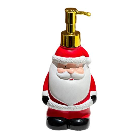 Dispensing Bottle Deer Santa Claus Snowman Design Soap Container Water-Absorbing Anti-Slip Bottom Shower Gel Bottle
