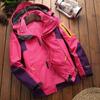 Spring, Autumn and Winter Outdoor Jacket Women's Two-piece Set Three-in-One Mountaineering Suit Windproof Fleece Jacket
