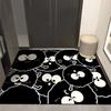 Modern Simple Bathroom Floor Mat Door Absorbent Non-slip Foot Mat Household Bathroom Mat Toilet Sink Carpet