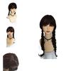 Wednesdays Addams Family Hair Knitting Wig – Halloween Cosplay Party Style