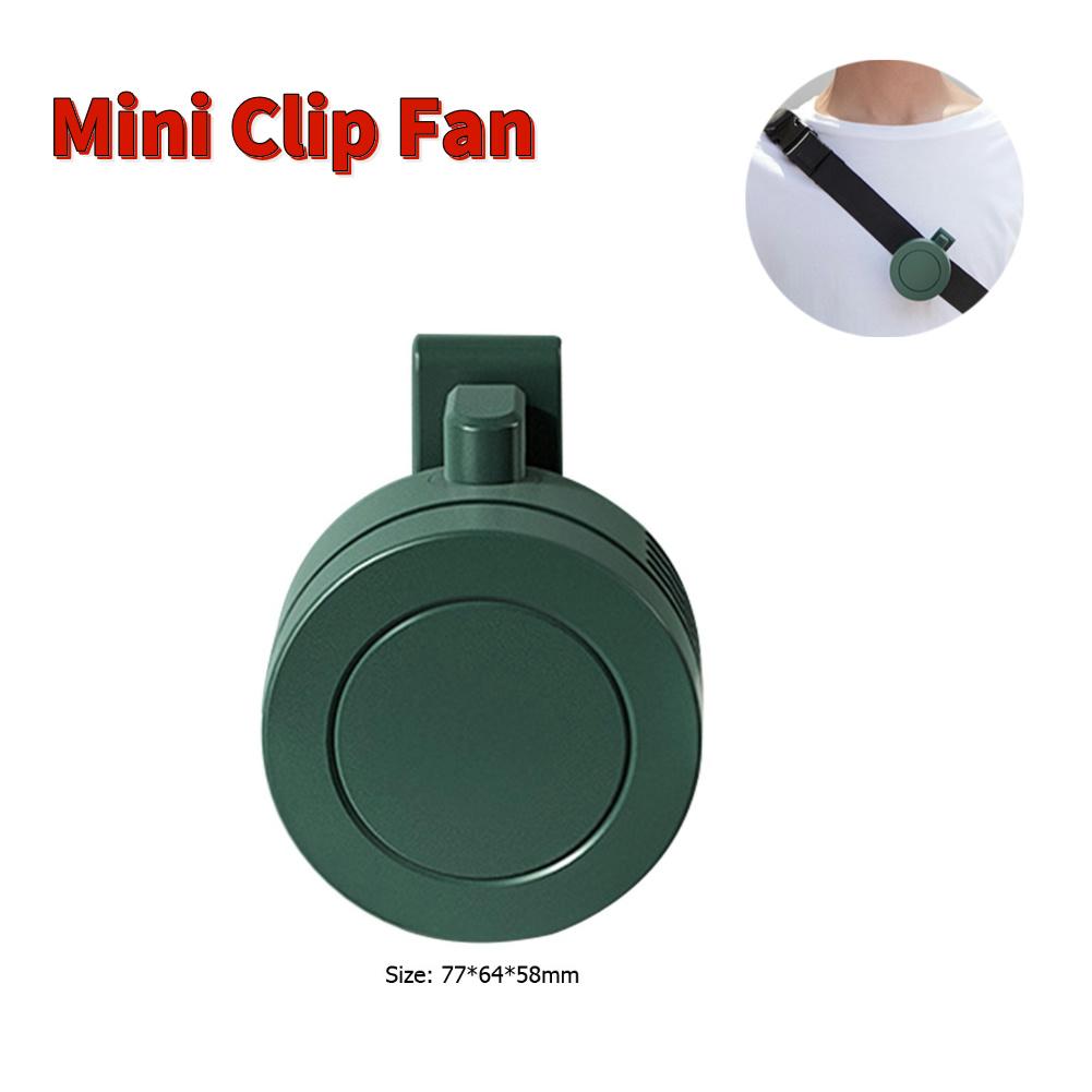 Portable Waist Fan USB Rechargeable Hanging Neck Fan 4000mAh Mini Electric Fans Outdoor Sports Waist Clip On Electric Fan Cooler