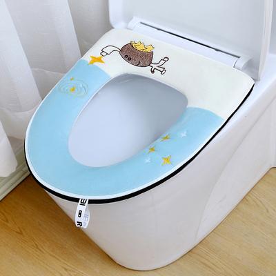 Housse de siège de toilette en velours d'agneau mignon, coussin de salle de bain, tapis de toilettes, doux, épais, fermeture éclair, housses de siège de toilette brodées lavables avec poignée