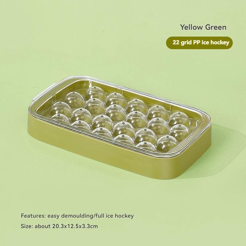 Mini Ice Cube Tray With Lid And Bin Ice Cube Maker Ice Mold Ice Cubes Storage Box Spill-resistant Removable For Whiskey Cocktail