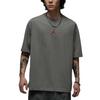 Oversized Casual Solid Color Comfortable Skin-Friendly Soft Short Sleeve T-Shirt Men Tops Light-Gray IH0833029