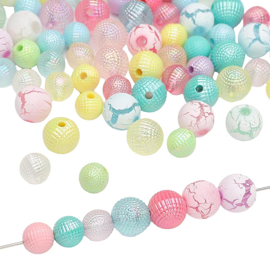 Acrylic Beads Bayberry Charms AB Ball Beads For DIY Jewelry 30-50Pcs