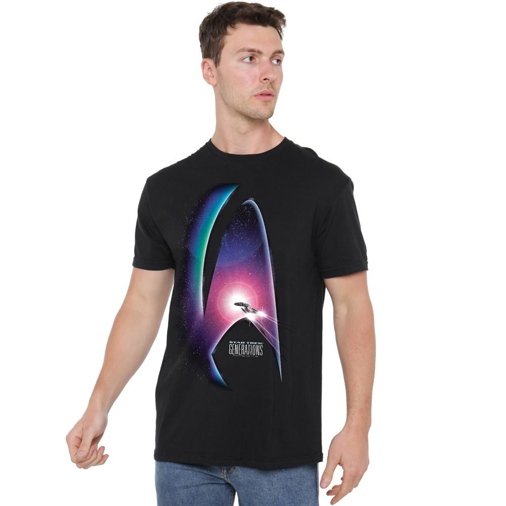 Star Trek Generations(Movie) T-Shirt S-5XL Black XXL