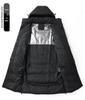 National Standard Long Down Jacket - Unisex Winter Training Coat for Students & Fans