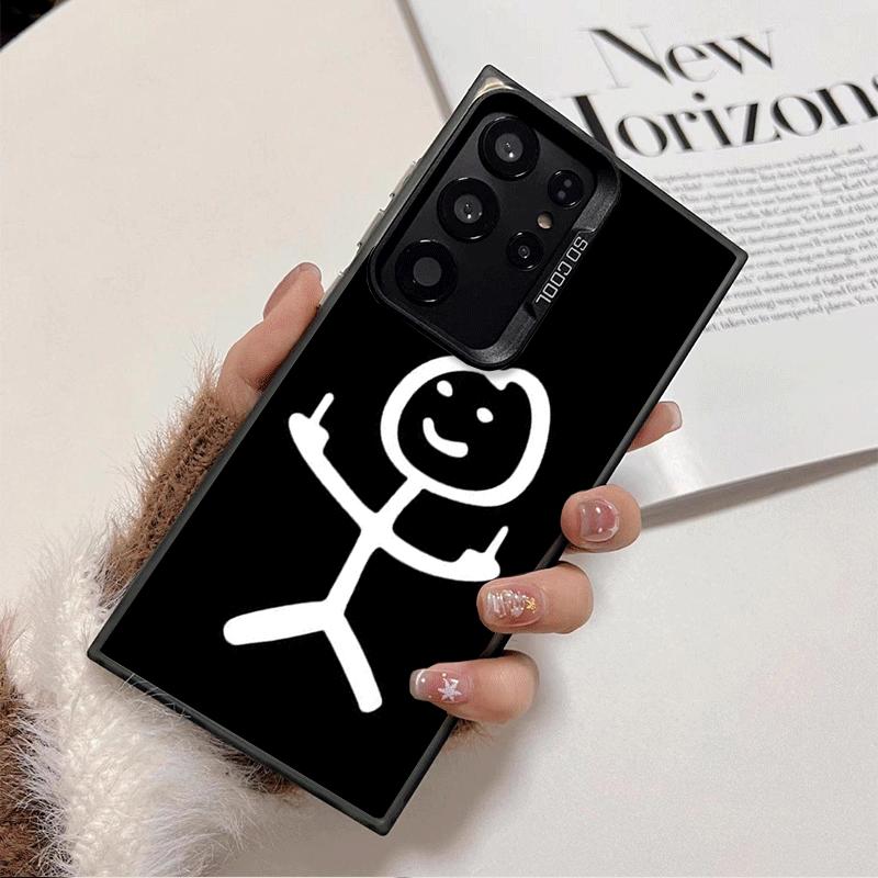 Funny Stickman Matchman Shockproof Phone Case for Samsung Galaxy S26 Edge S25 Ultra S24 FE S23 Plus S21 Cover Anti Fall Fundas