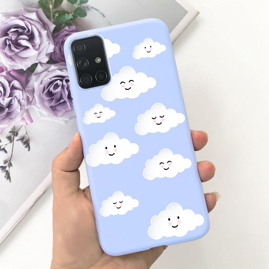 For Samsung A51 A71 A31 Phone Case Fashion Pattern Liquid Silicone Full Protection Back Cover For Samsung Galaxy A 51 71 31 Capa