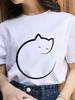 Women Fashion 2022 Cartoon Shirt Print Summer T-Shirts Female Sexy T-Shirt Aesthetic Clothes Summer Tops Trend Graphic T Top