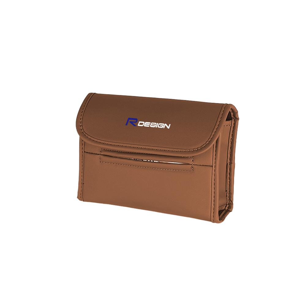 PU-Leder Auto-Taschentuchbox Papiertuchtasche Hängende Aufbewahrung Autozubehör Für Volvo XC90 XC60 V90 D5 S90 S80 S70 T5 T6 V40 V60