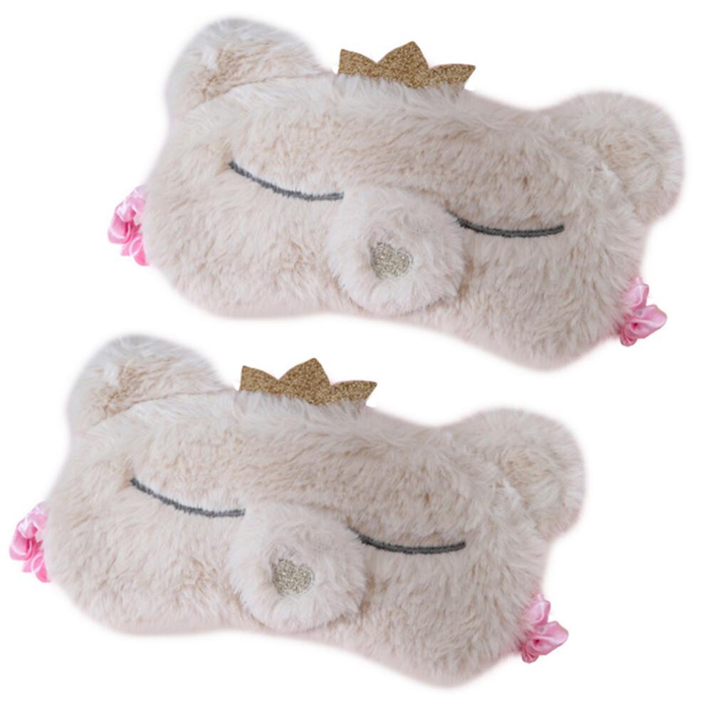 8pcs Fluffy Sleep Mask For Children Girls Colorful Eye Mask