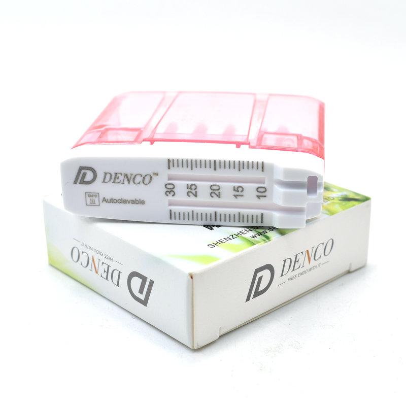 Dental Plastic Stand Dentist Ruler Instrument Autoclavable Products Equipment Mini Measuring Block Box