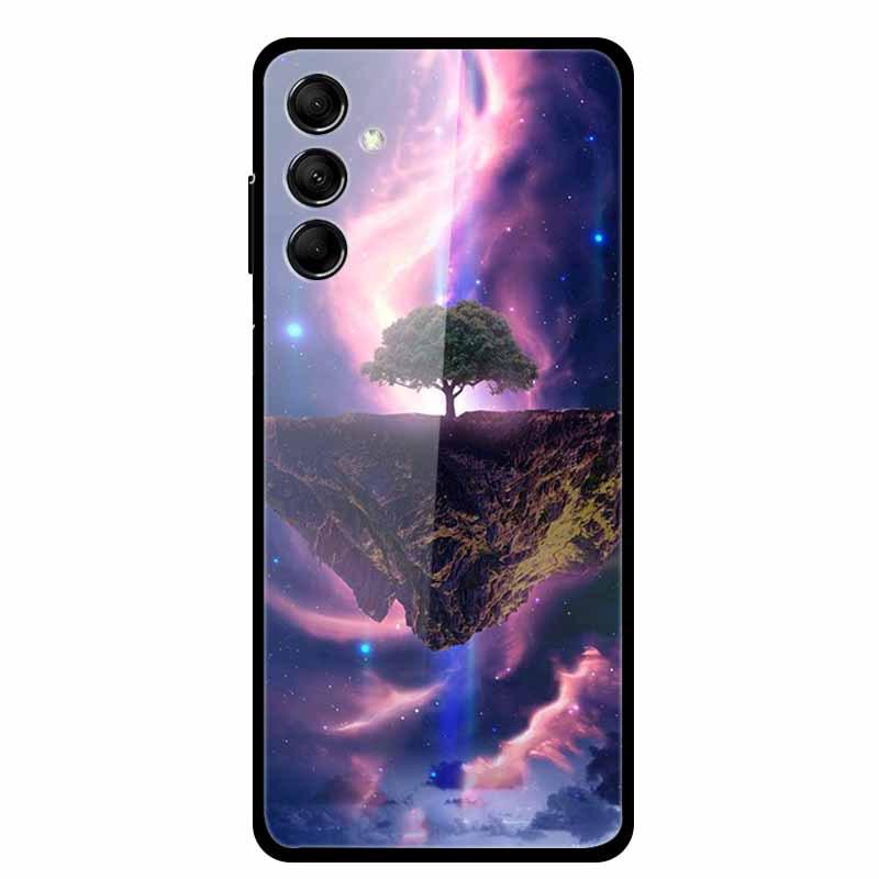 Kreative Landschaft Tierkunst Gehärtetes Glas Hülle für Samsung M14 5G