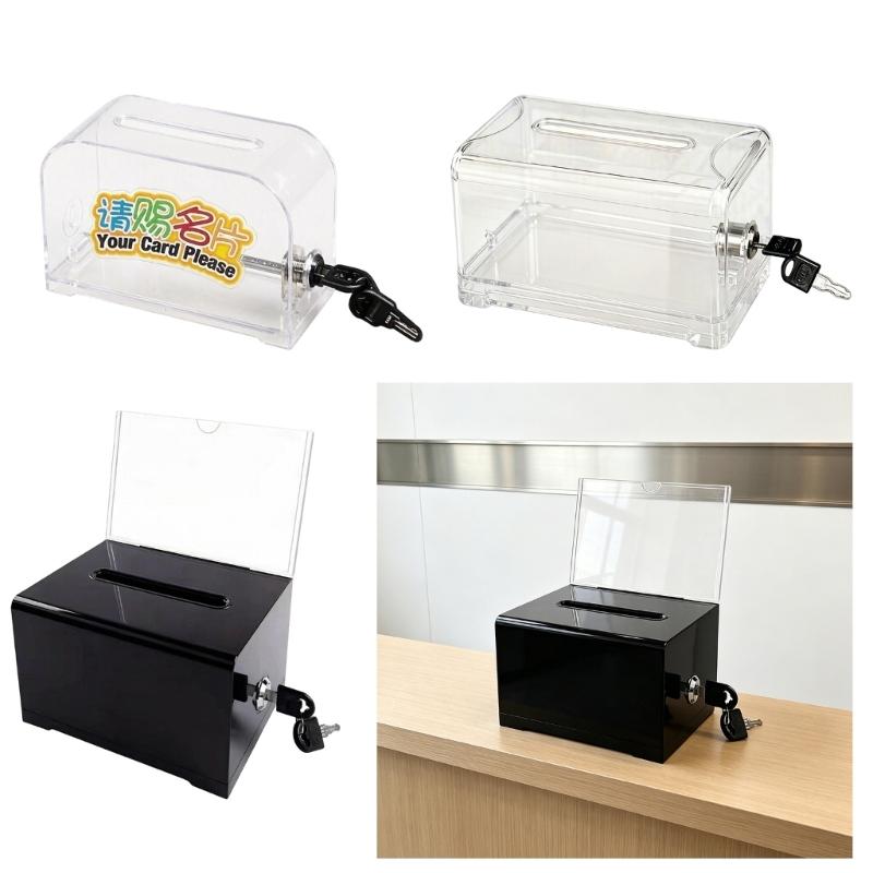 Modern Acrylic Voting Box Designed For Visible Ballot Storage In Various Setting