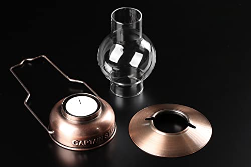 Captain Stag UK-517 CS Candle Lantern, Bronze, for Camping and Emergency Preparedness, Includes 1 Candle