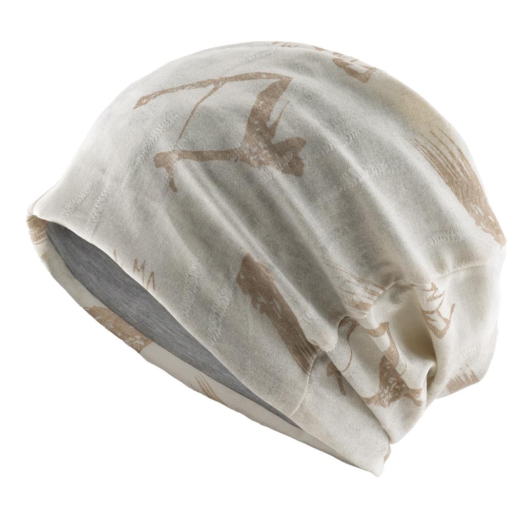 Unisex Chinese-Style Letter-Print Slouchy Beanie Men Women Fashion Loose Style Bonnet Cap Spring Autumn Casual Sport Hats