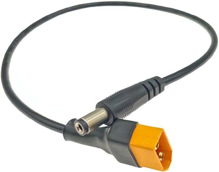XT60 Male To DC Male 5.5mm2.1mm Conversion Cable, 30cm, 20AWG, for FPV Goggle Drones with Li-Po Power, C2XT60M52M30r