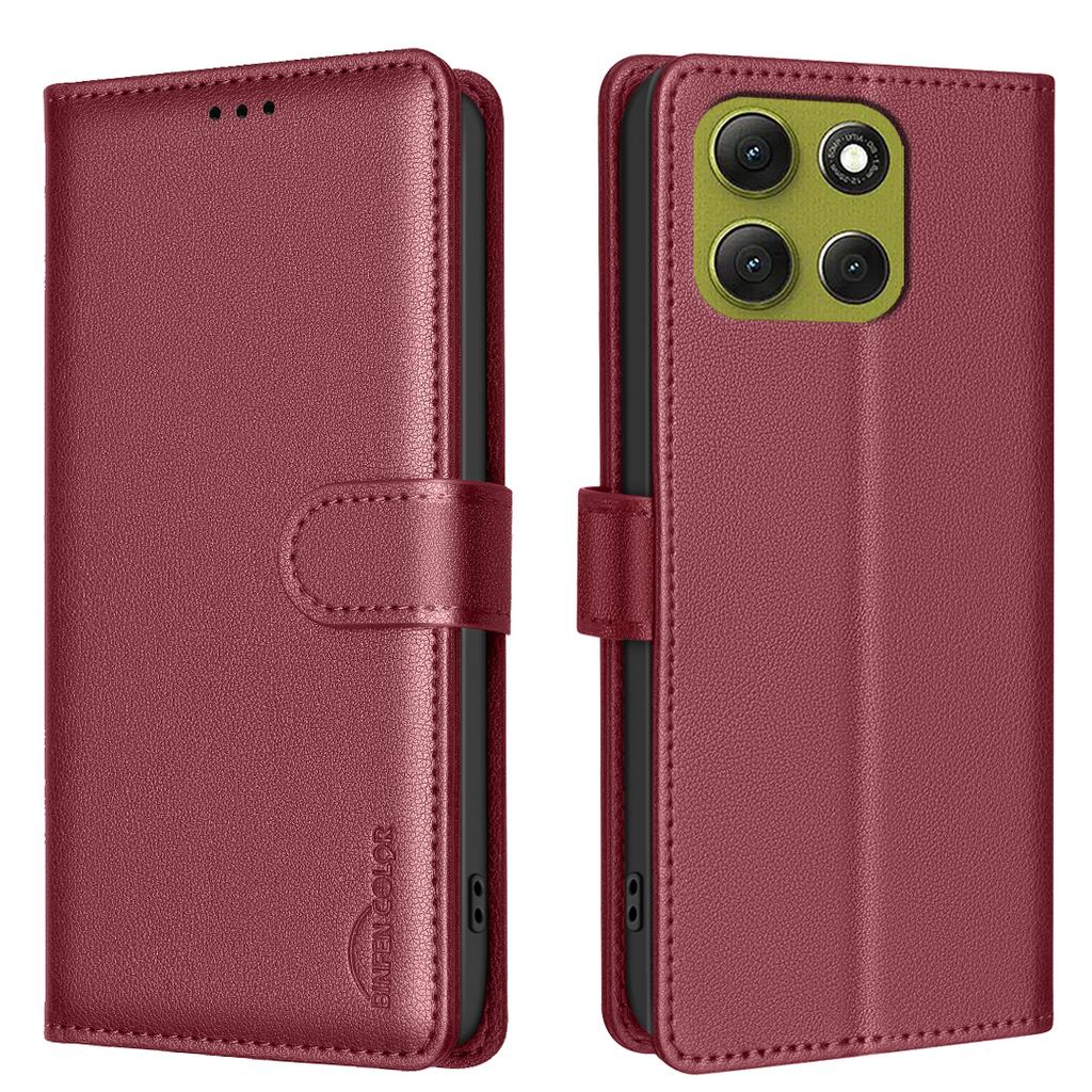 For Motorola Moto G86 5G Leather Case BINFEN COLOR BF32 Wallet RFID Blocking Phone Cover