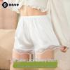 Women's Plus Size Lace Trim Anti-Exposure Safety Shorts