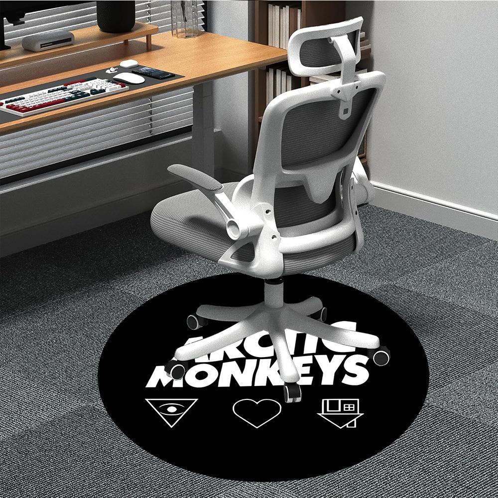 

1pc Arctic Monkeys Chair Carpet for Office, Non slip, Soft and Durable Office Rug for Interior Decoration 80cm