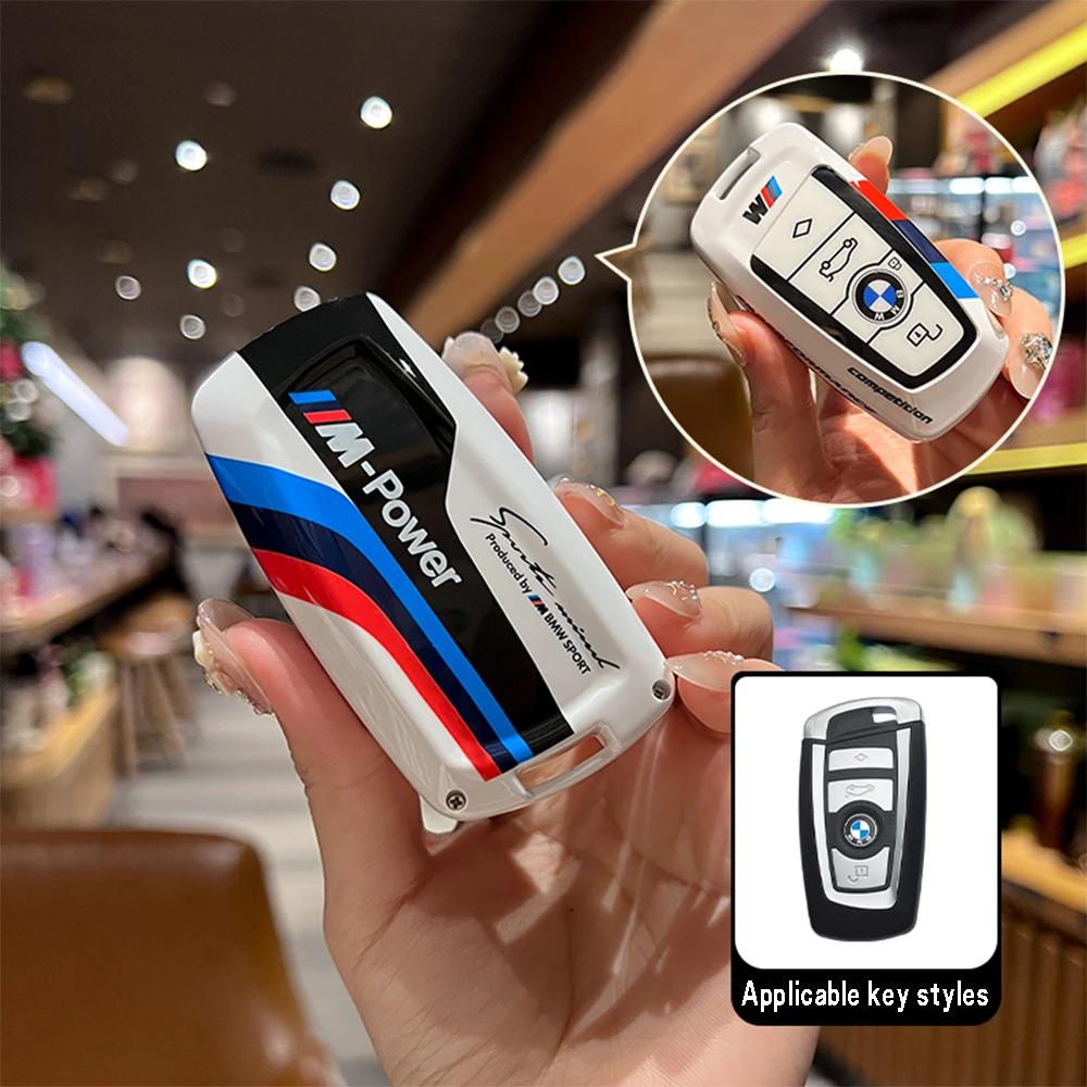 Funda para llave de coche con pegatinas de carreras ABS Hot 2025 para BMW 520 F10 F30 F18 118i 320i F18 F22 F01 F06 F02 M3 M5 Llavero con mando a distancia