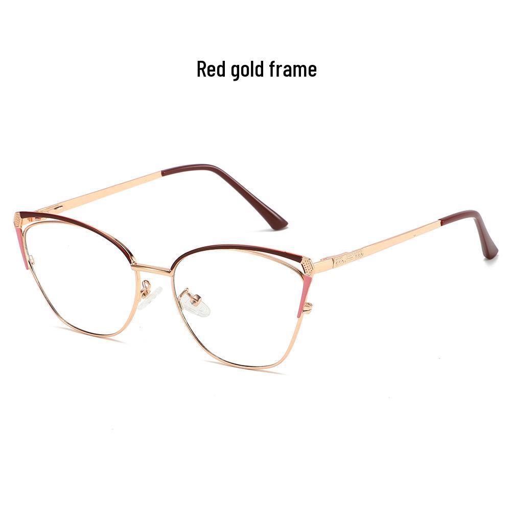 2025 Trendy Women s Metal Frame Color-Changing Anti-Blue Light Glasses 0° Anti-Blue Light