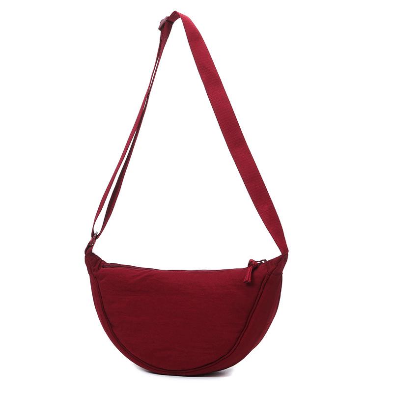 Damen Nylon Crossbody Dumpling Bag - Stilvolle Umhängetasche für Studentinnen