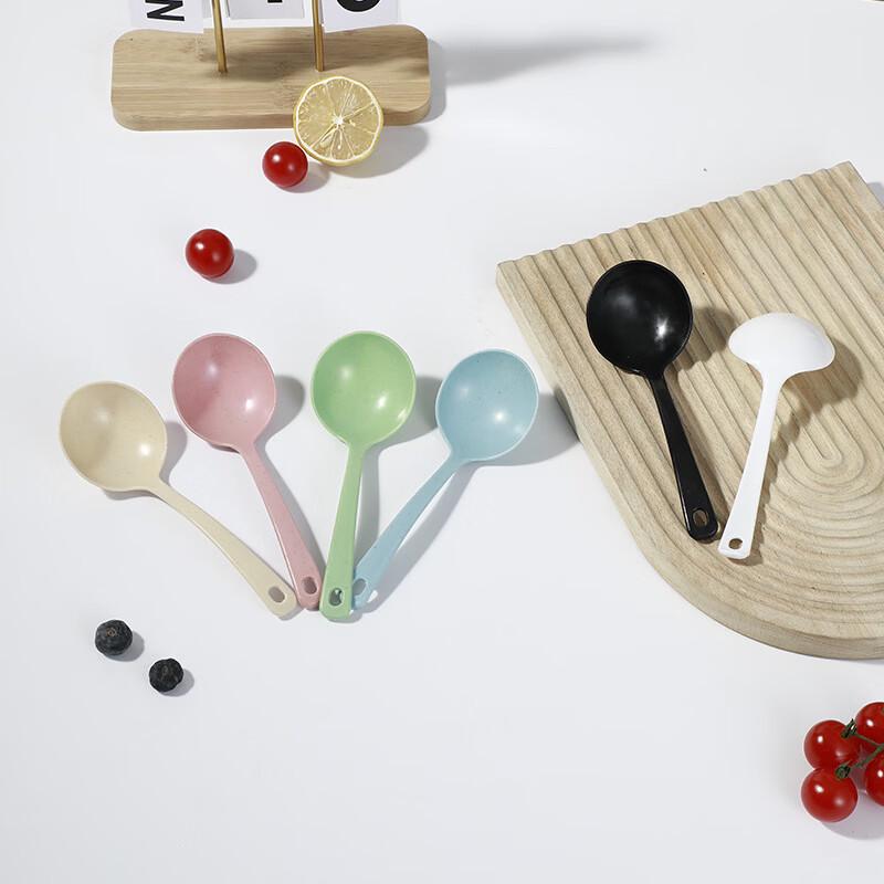 ZISIZ Wheat Straw PP Soup Spoon