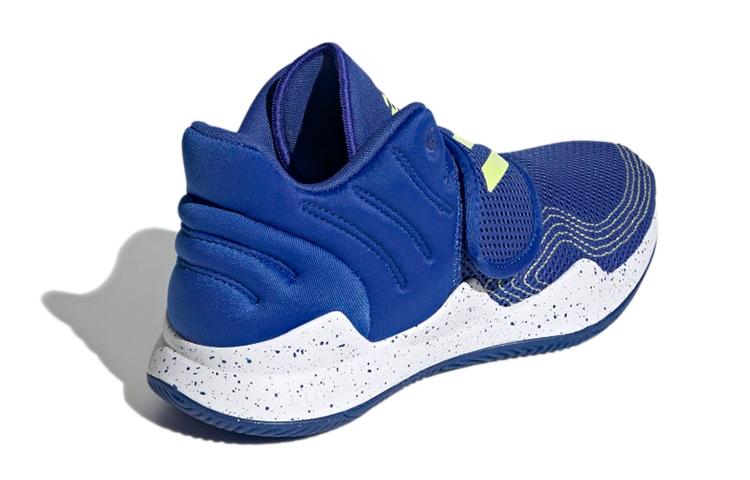 adidas Deep Threat Abrasion Resistant Low Top Children's Basketball Shoes Blue GZ0094