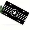 Pc D Flat Posters License Plate Stars and Stripes Badge License Plate Ideal for Home Decor Coffee Shop and Bar Decoration