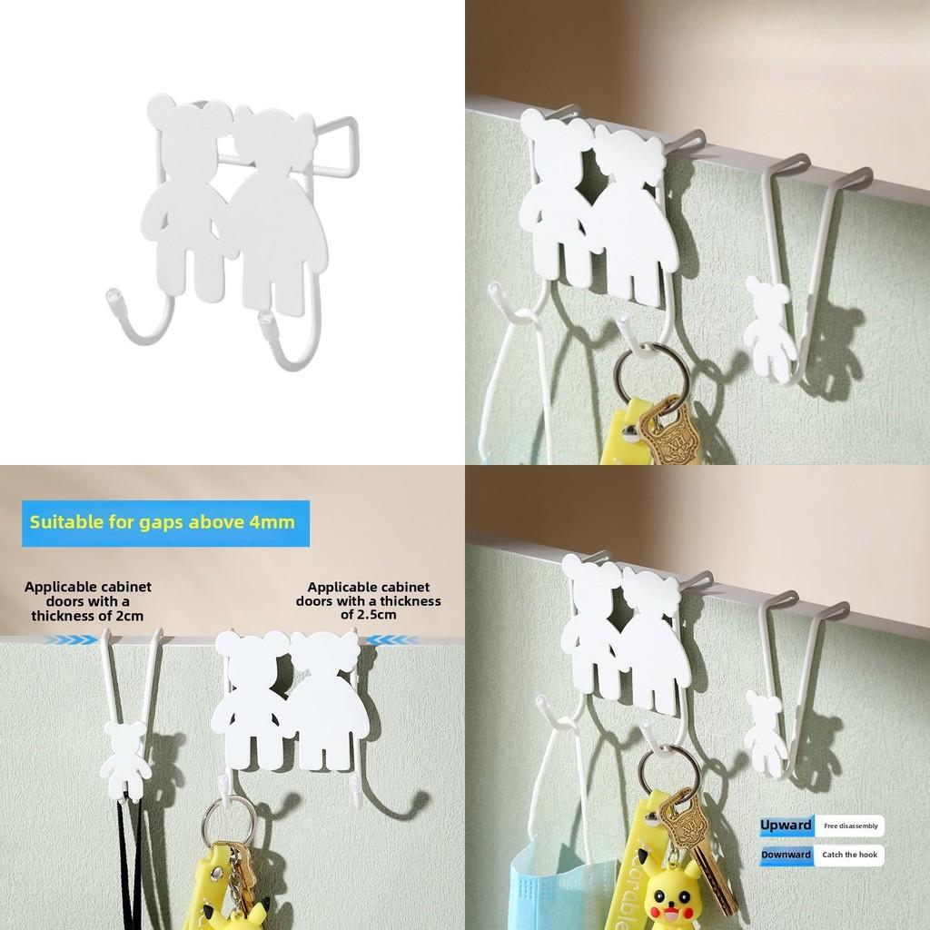 Iron Hooks Door No Drill For Cabinet Bathroom Storage Home Tool Organization