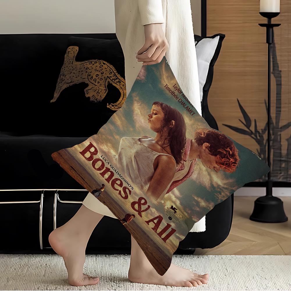 Bones and All Film Pillow Gift Home Office Decoration Bedroom Sofa Car Cushion Cover case 45x45