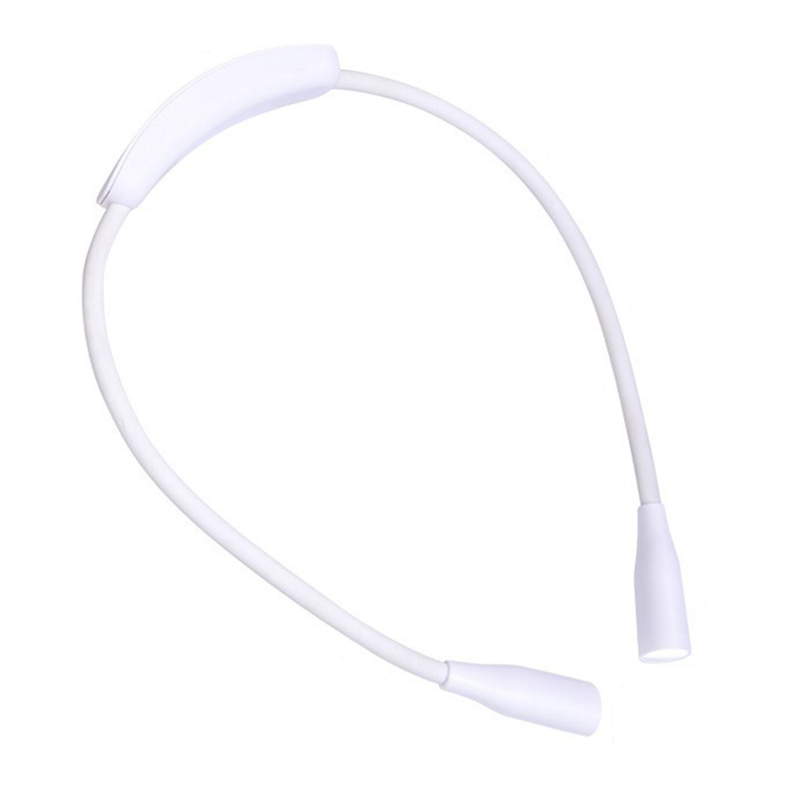 

Светодиодная лампа для чтения на шею с регулируемой яркостью, светодиодная лампа для чтения на шею со свободными руками, гибкие держатели для чтения перед сном и в путешествиях AVE белый