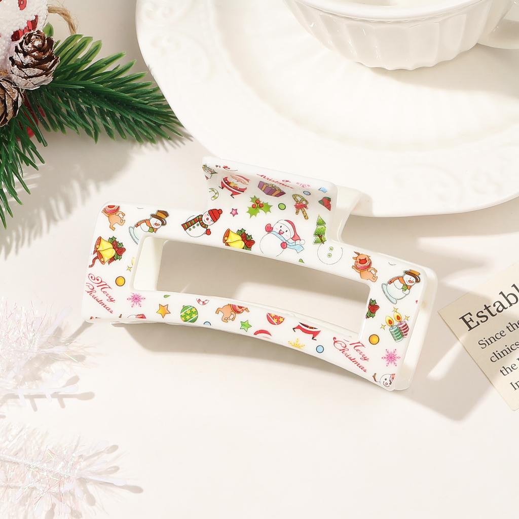 Weihnachts Haarnadel Dame Niedlich Süßer Druck Haarnadel Greifklemme Haarklammer Haaraccessoires