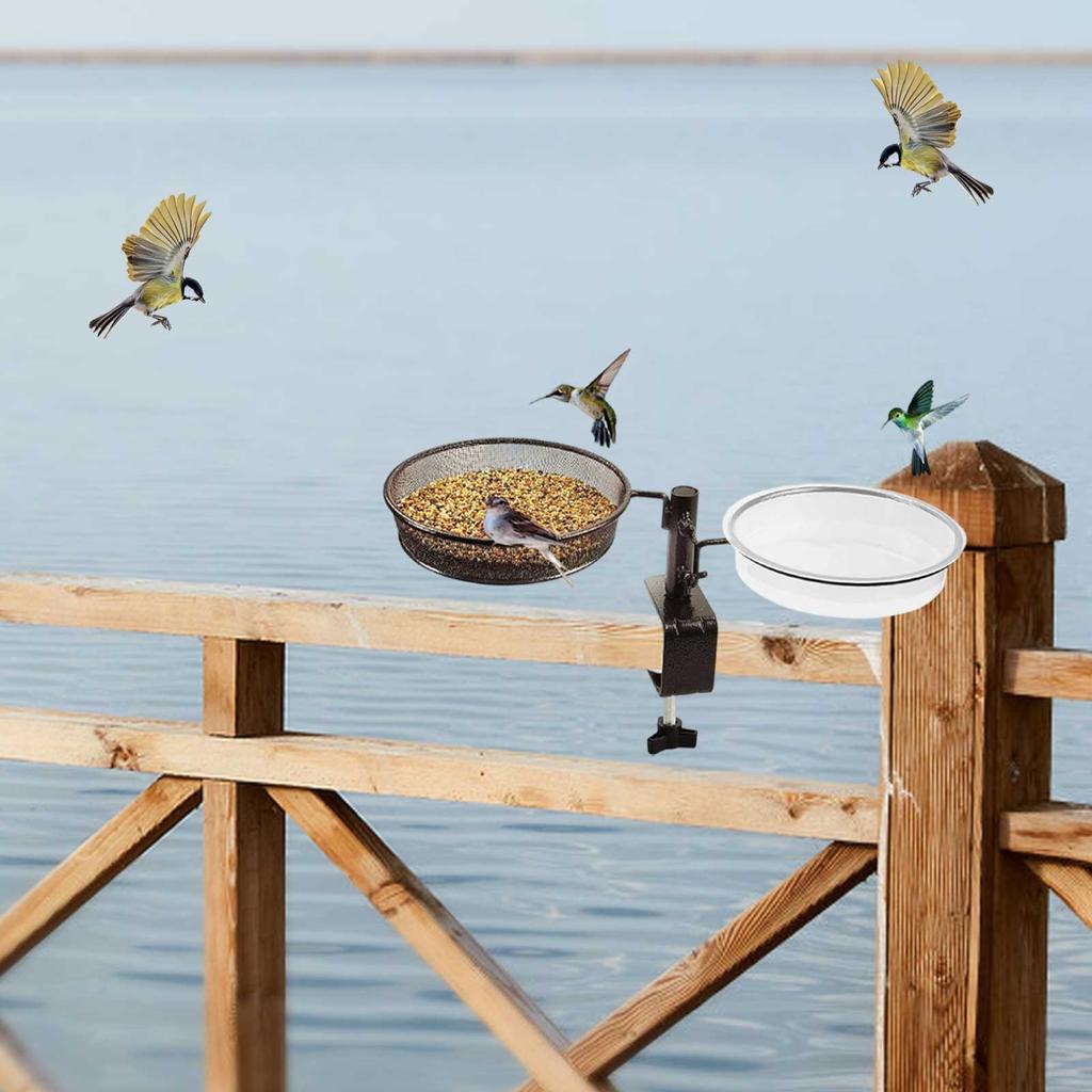 Hanging Bird Tableware Garden Outdoor Bird Feeder Garden Wall Mounted Bird Bath